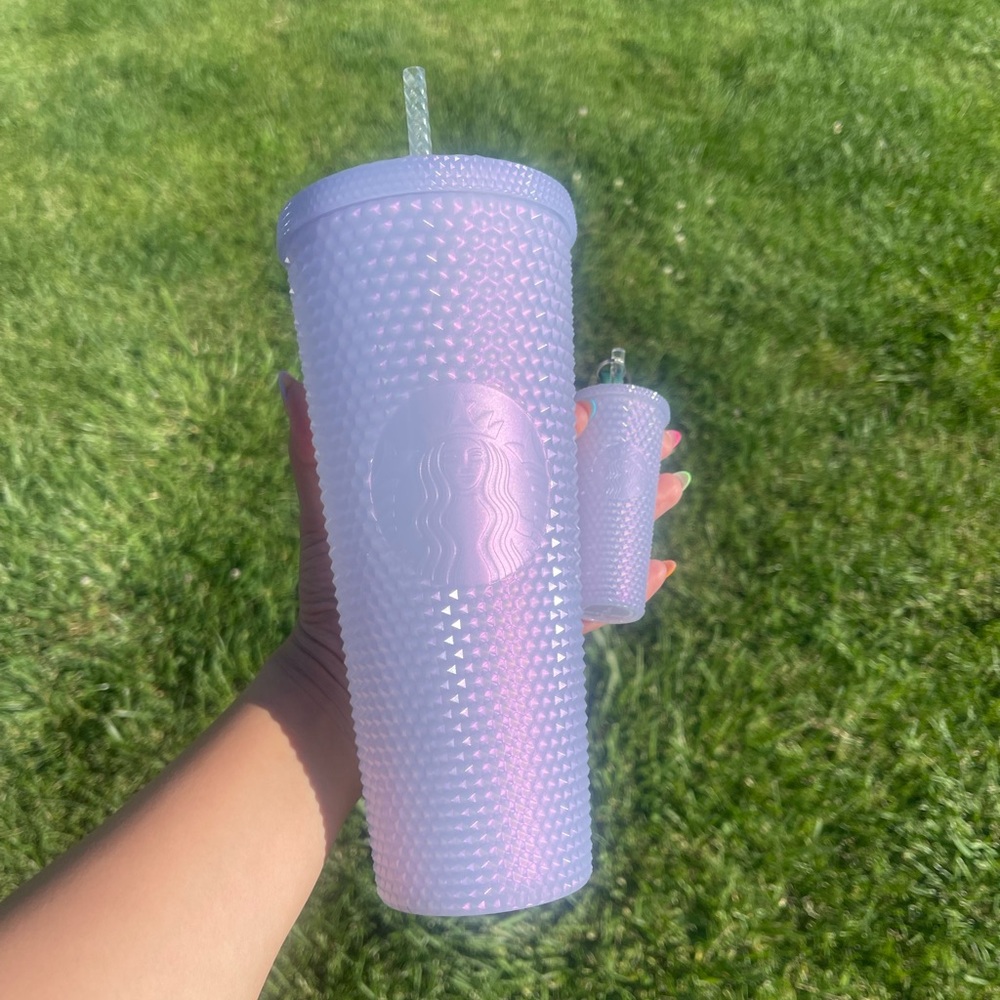 Starbucks 2021 Icy White/ Lavender Studded Tumbler